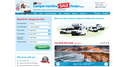 Desktop Screenshot of campervanhiresalefinder.co.nz