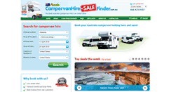 Desktop Screenshot of campervanhiresalefinder.com.au