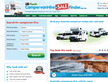 Tablet Screenshot of campervanhiresalefinder.com.au